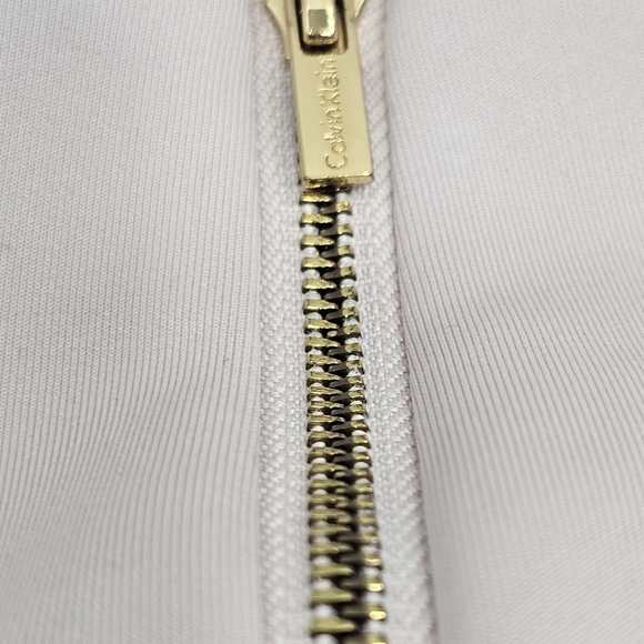 Calvin Klein Dress Women Size 4 Scuba Cold Shoulder Sheath Party Office Midi - Picture 12 of 12